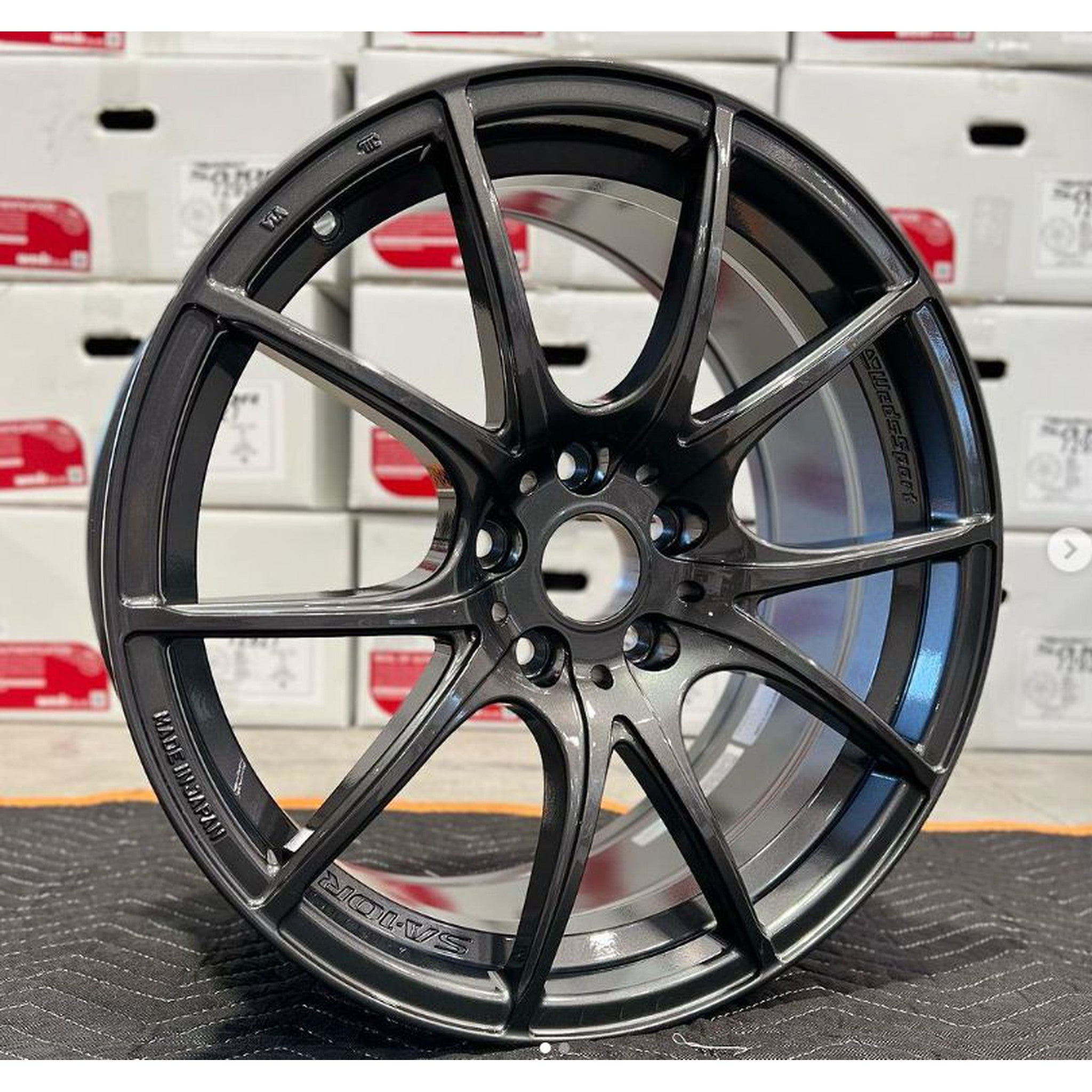 WedsSport SA-10R 18x9.5 +38 5x114.3 Dark Gunmetallic Wheel | 72926