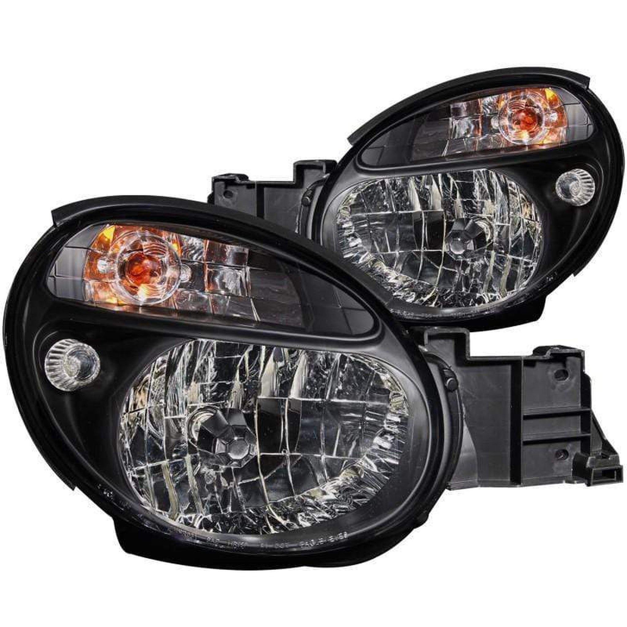 ANZO Crystal Headlights Black Subaru WRX / Impreza 2002-2003