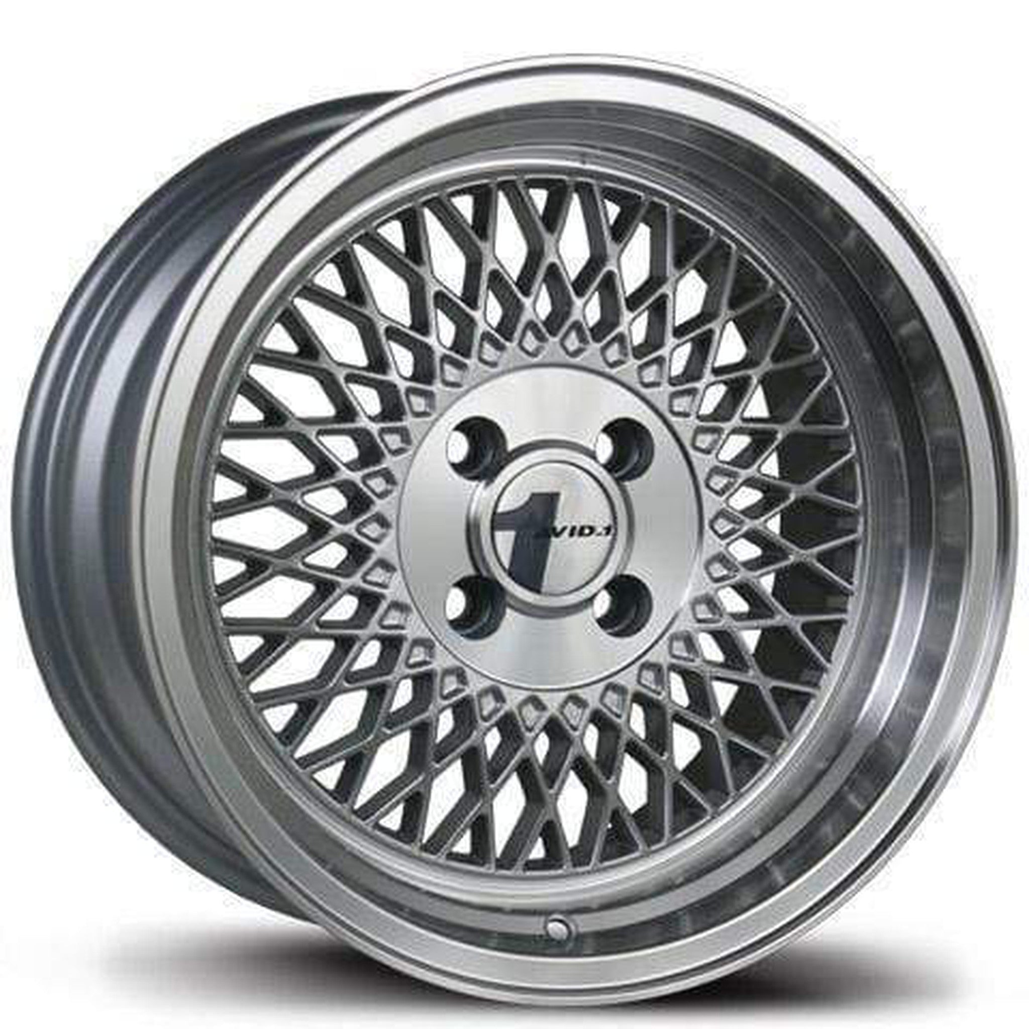 Avid.1 AV-18 SILVER/MACHINED LIP Wheel 15x8 25mm 4x100 | AV1815804C25S