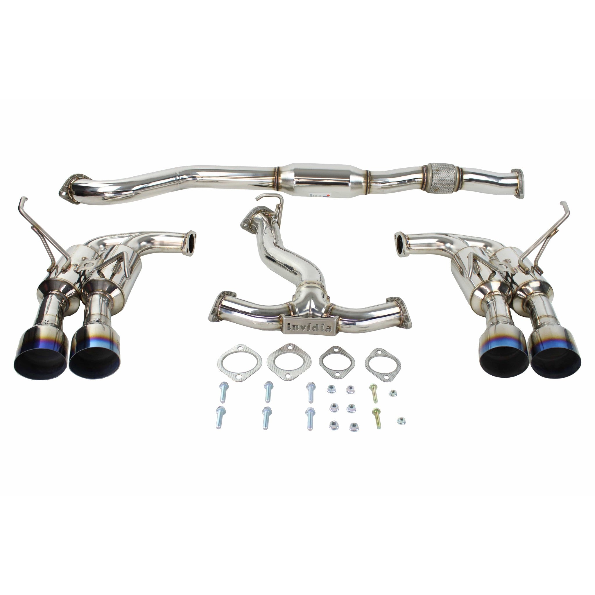 Invidia R400 Gemini Quad Titanium-Tip Cat Back Exhaust WRX / STI