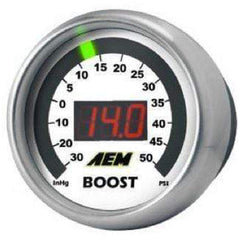 AEM 52mm Boost Gauge Digital Displays -30 to 35 psi WRX & STi / Universal | 30-4406