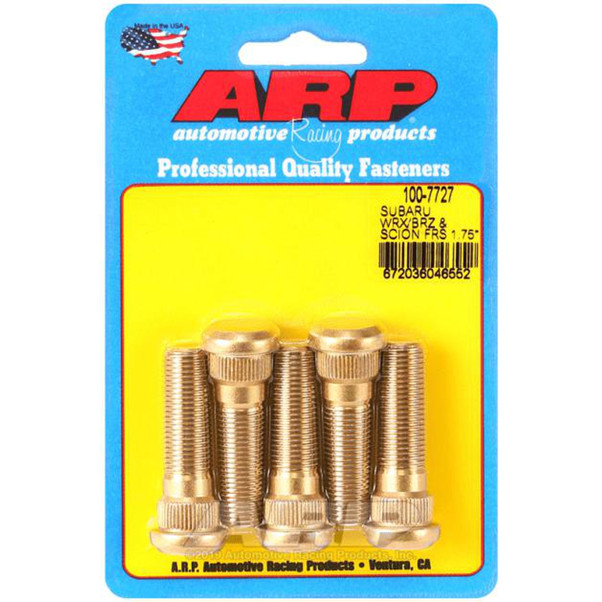 ARP Wheel Stud Kit 1.75in Subaru 02-24 WRX / 04-21 STI / 13-24 BRZ / 17-24 Toyota GR86 | 100-7727