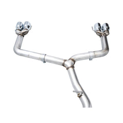 AWE Track Edition Cat Back Exhaust Chrome Silver Quad Tips Subaru WRX 2022-2025 | 3020-42979