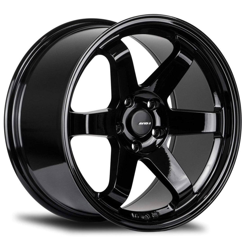 Avid1 AV-06 Gloss Black WRX Wheels 18x9.5 38mm 5x114.3 | AV0618955H38GBK