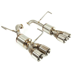 Axleback Exhaust 5" Mufflers 3.5" Double Wall Polished Tips Subaru WRX 22-24 | SUAB22WRX-5MU-35SDW