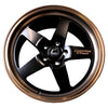 Cosmis Wheels XT-005R Flat Black w/ Copper Lip 18x9 +35 5x114.3