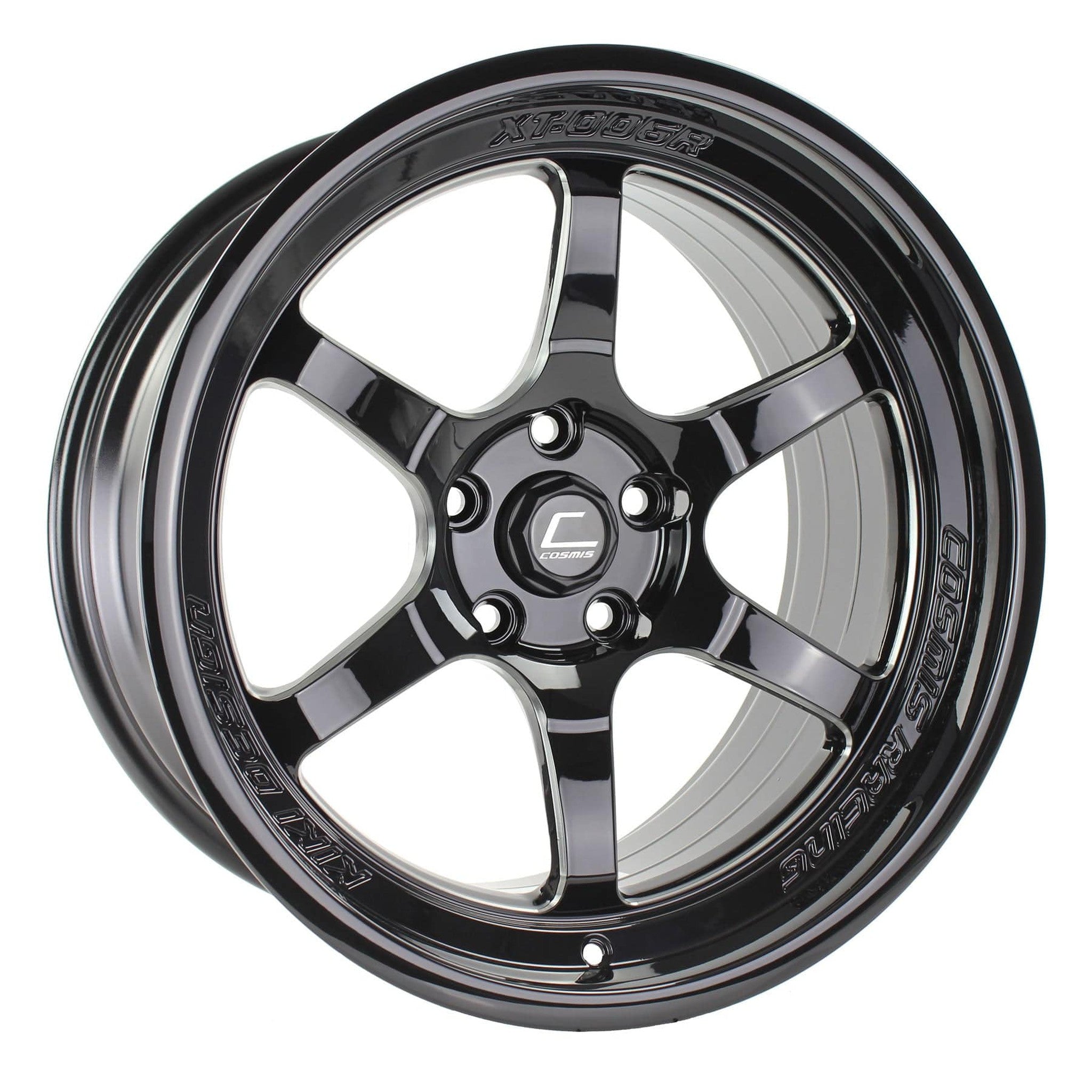 Cosmis Wheels XT-006R Black w/ Machined Spokes Wheel 18x9.5 +10 5x114.3