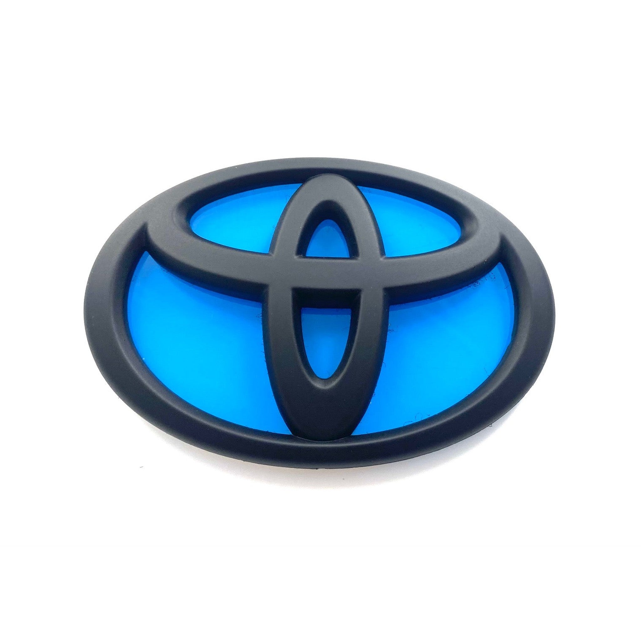 Emblems Only Front and Rear T-Logo Matte Black with Neptune Blue Base Toyota GR86 22-25