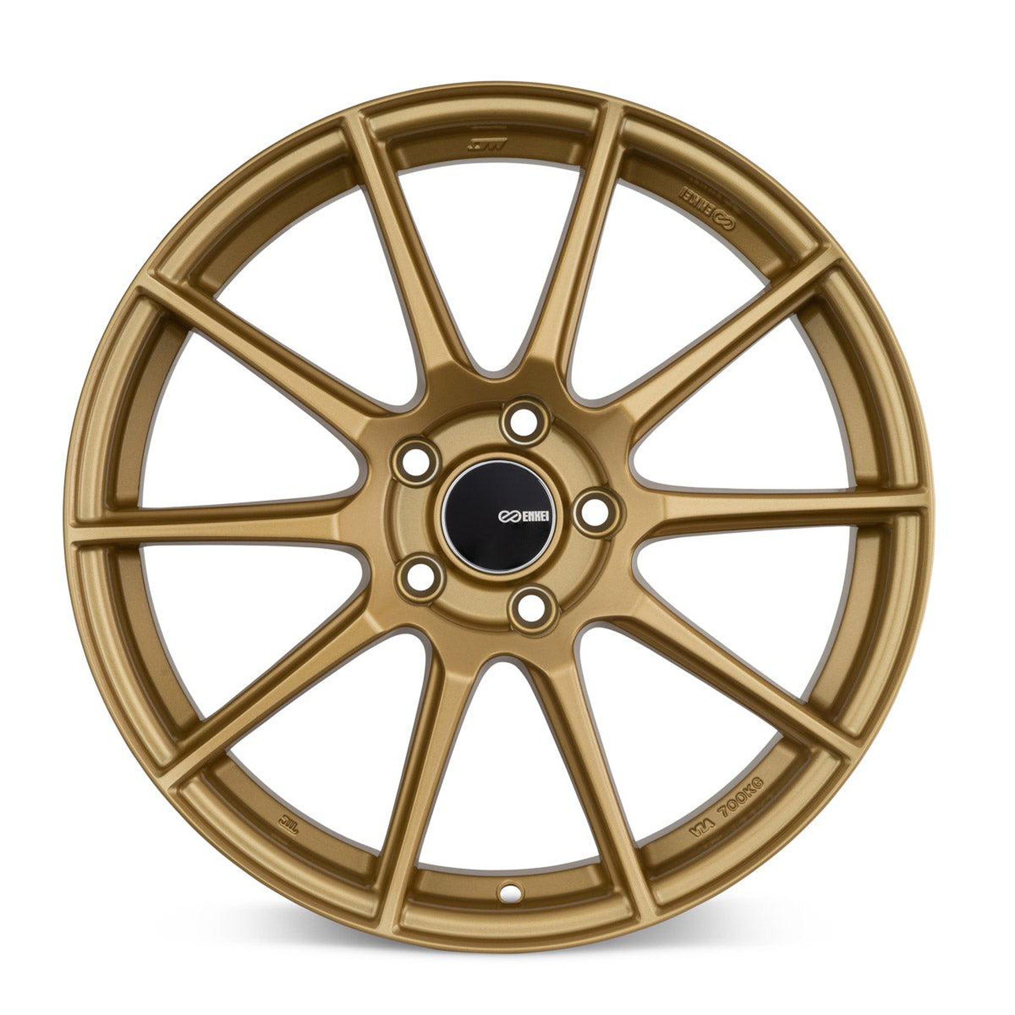 Enkei TS10 18x9.5 5x114.3 35mm Offset 72.6mm Bore Gold Wheel | 499-895-6535GG