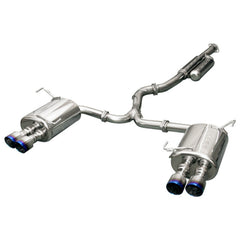 HKS Super Turbo Muffler Quad Burnt Tip Cat Back Exhaust Subaru STI 15-21 / WRX 15-21 | 31029-AF013