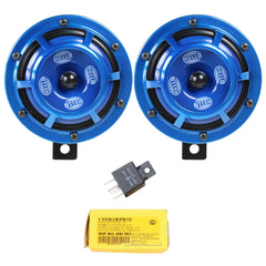 Hella Sharp Tone Blue Horn Kit 12V 415/350Hz | H31000001-BLUE