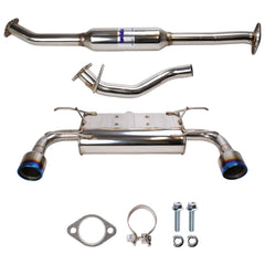 Invidia Q300 Rolled Titanium Tips Cat Back Exhaust Subaru BRZ 13-25 / Toyota 86 17-23 | HS12SSTG3T