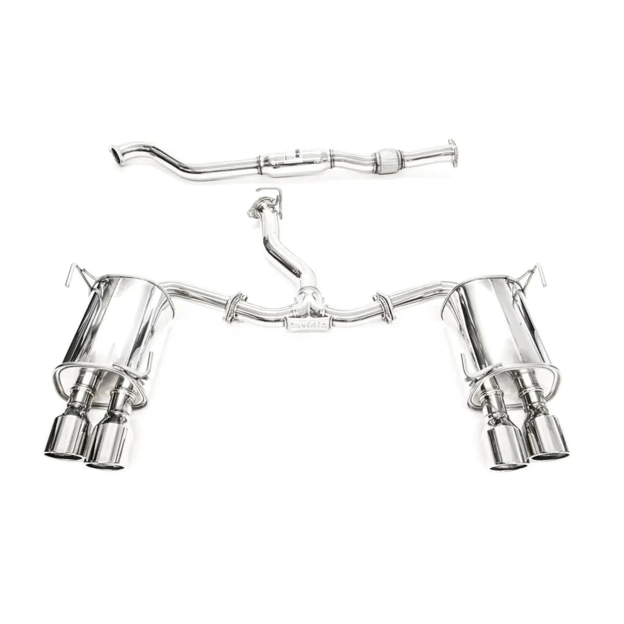 Invidia Q300 Stainless Steel Rolled Quad Tip Cat Back Exhaust Subaru WRX 22-25 | HS22WRXG3S