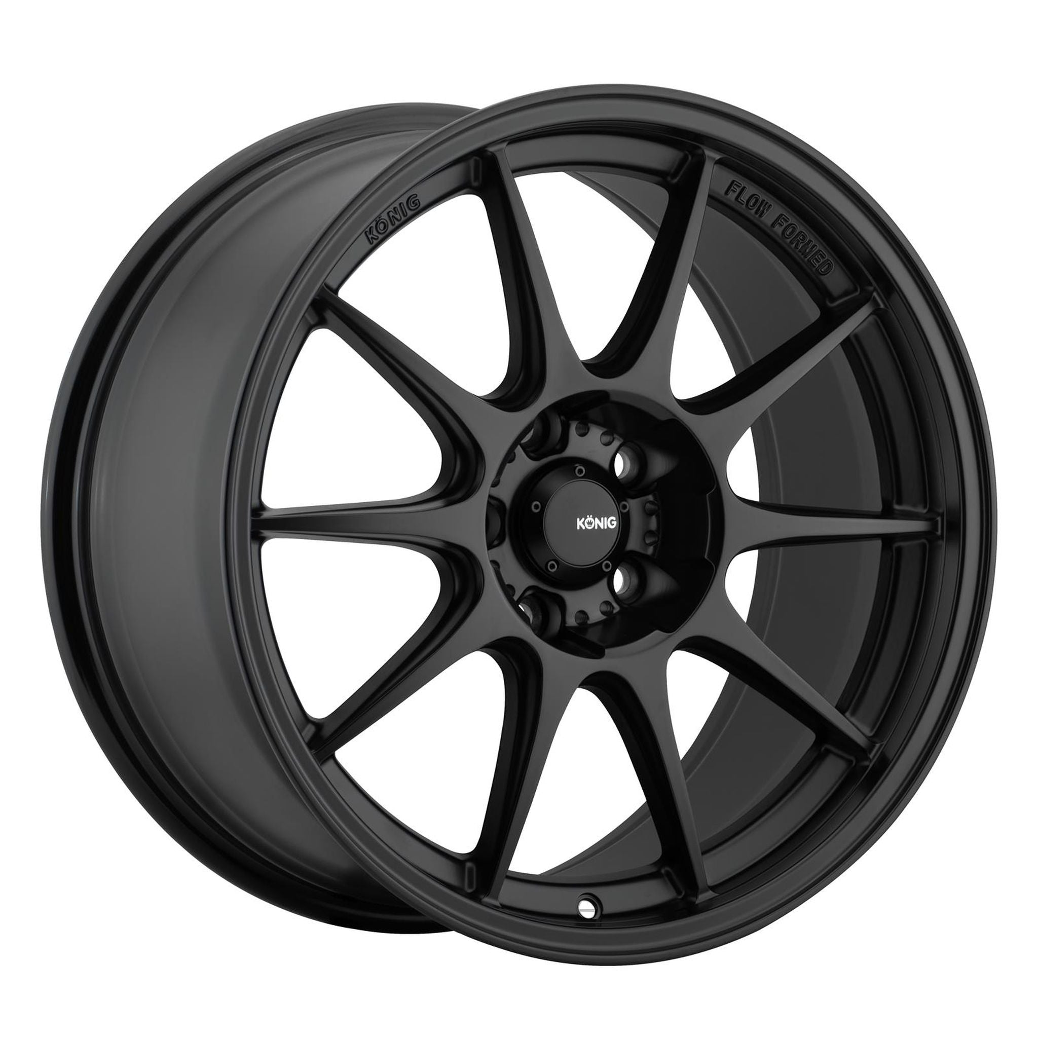 Konig 57B Dekagram Matte Black Wheel 19X9.5 5x114.3 +35mm 73.10HB