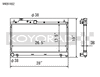 Koyo Radiator Subaru WRX / STI 2008-2021 / Subaru Legacy GT 2005-2012 (Manual Transmission) | VH091662