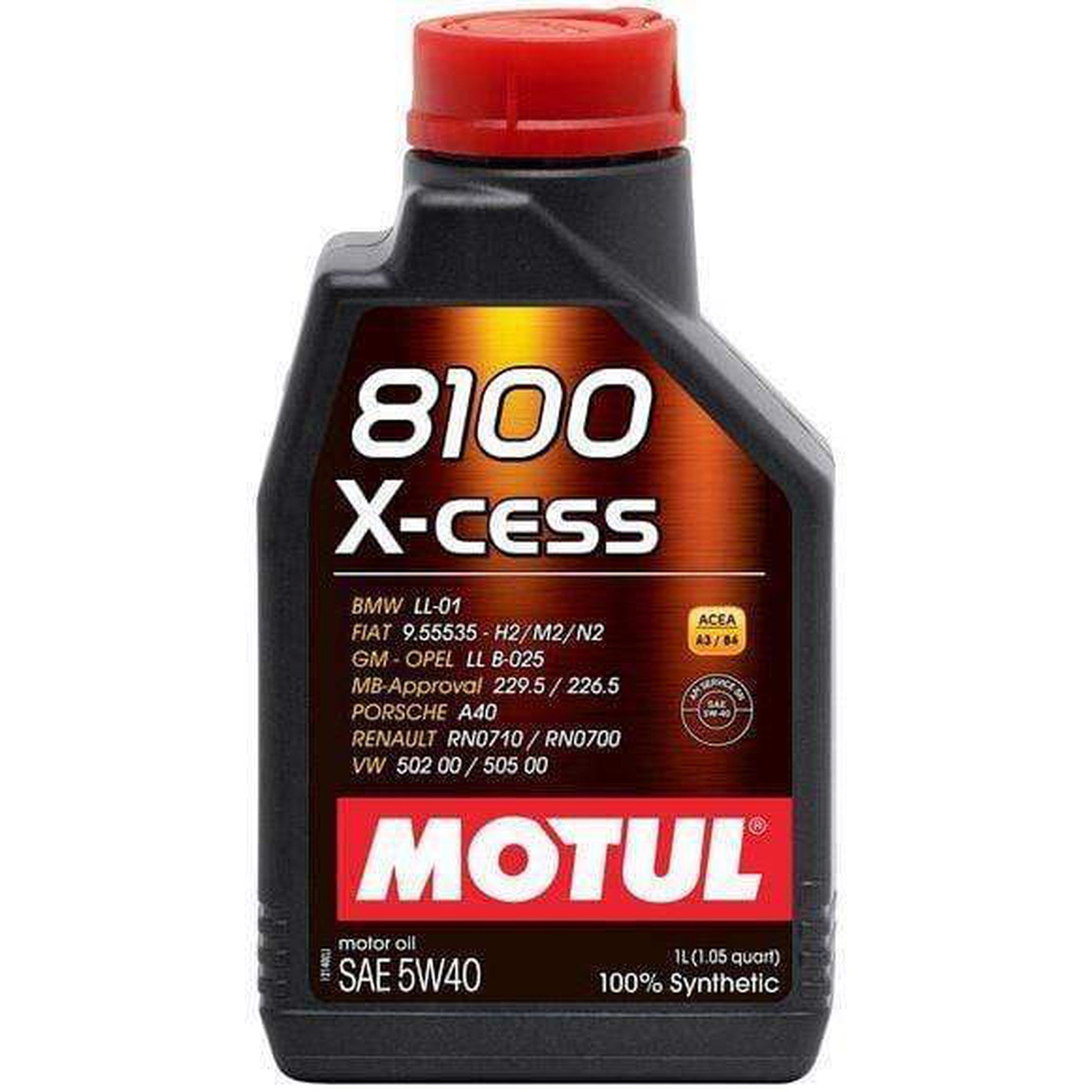 Motul 1L Synthetic Engine Oil 8100 5W40 X-CESS Gen 2 | 110904