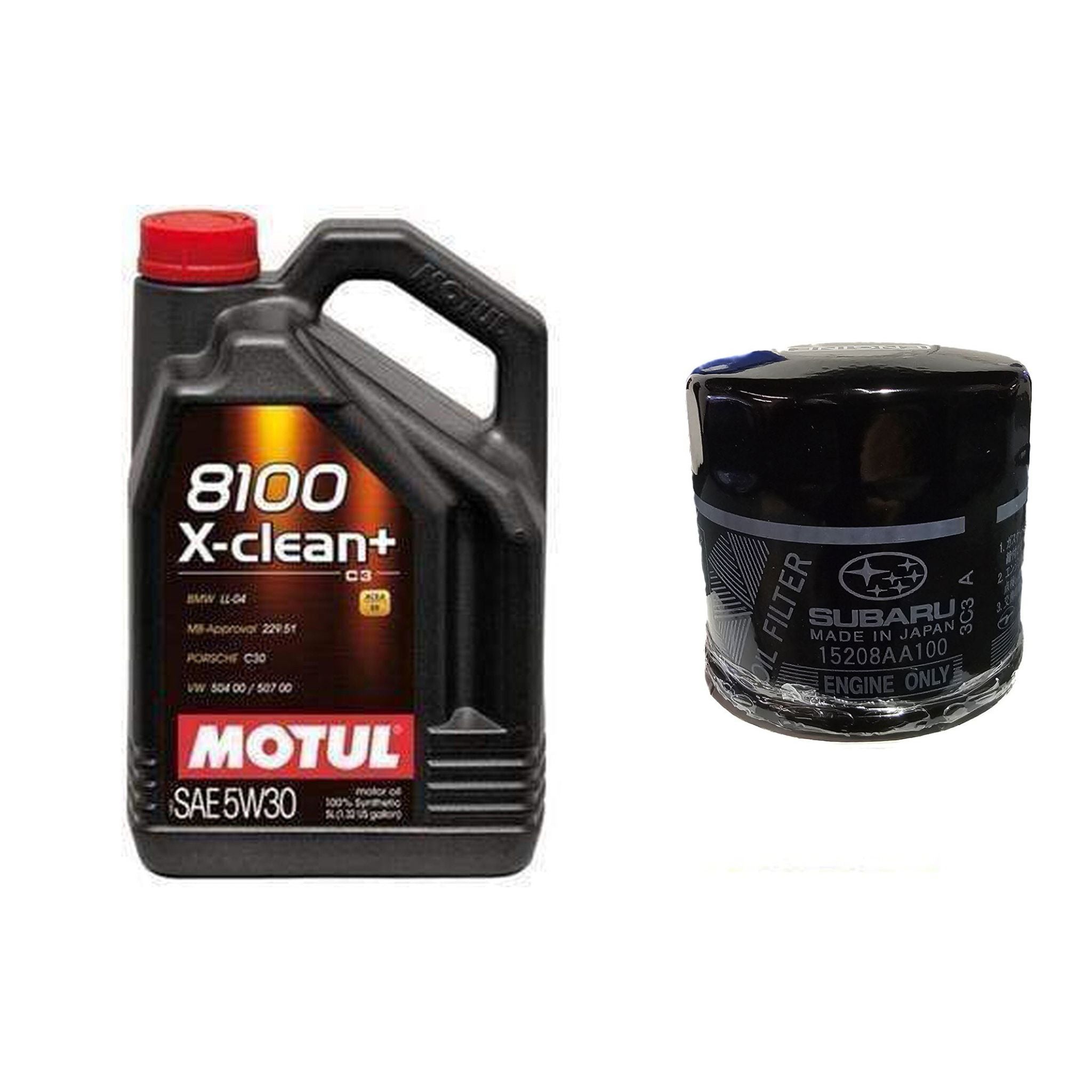 Motul 8100 5W30 X-CLEAN Plus Oil Change Kit WRX 2002-2014 / STI 2004-2021