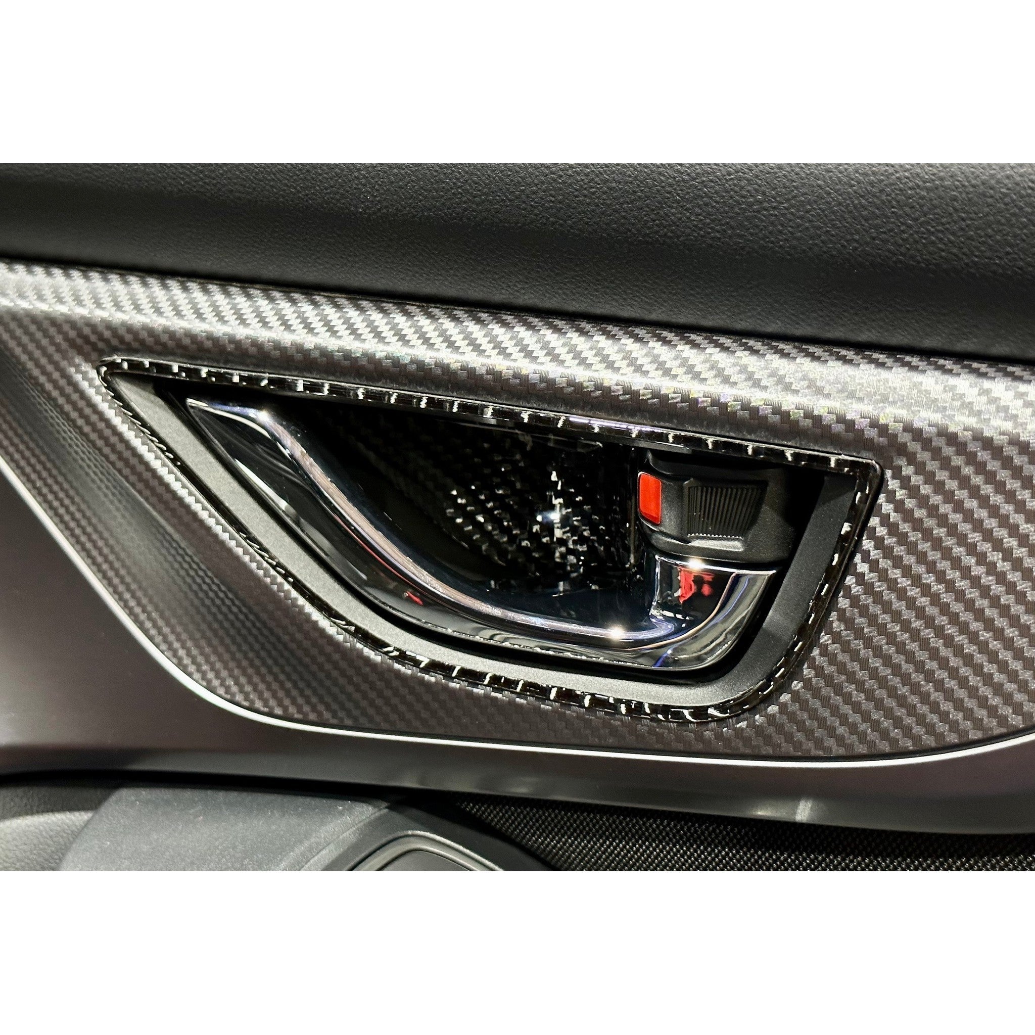 Noble Carbon Fiber Door Handle Frame Overlays Subaru WRX 2022-2025