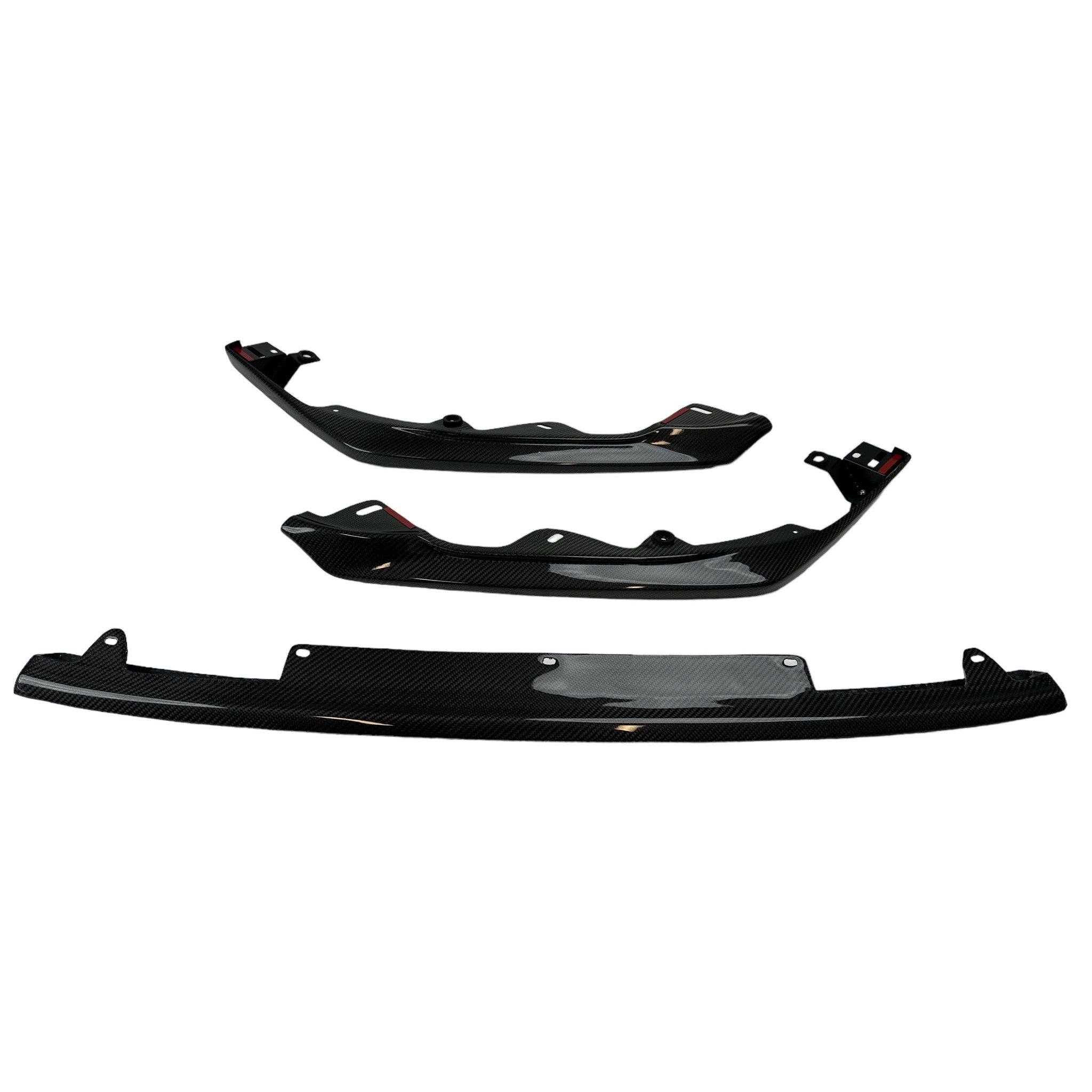 Noble Carbon Fiber STI Style 3-Piece Front Lip Spoiler Subaru WRX 2022-2024