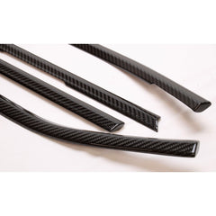 Noble Platinum Dry Carbon Fiber Lower Window Trim Covers Subaru WRX 2022-2025