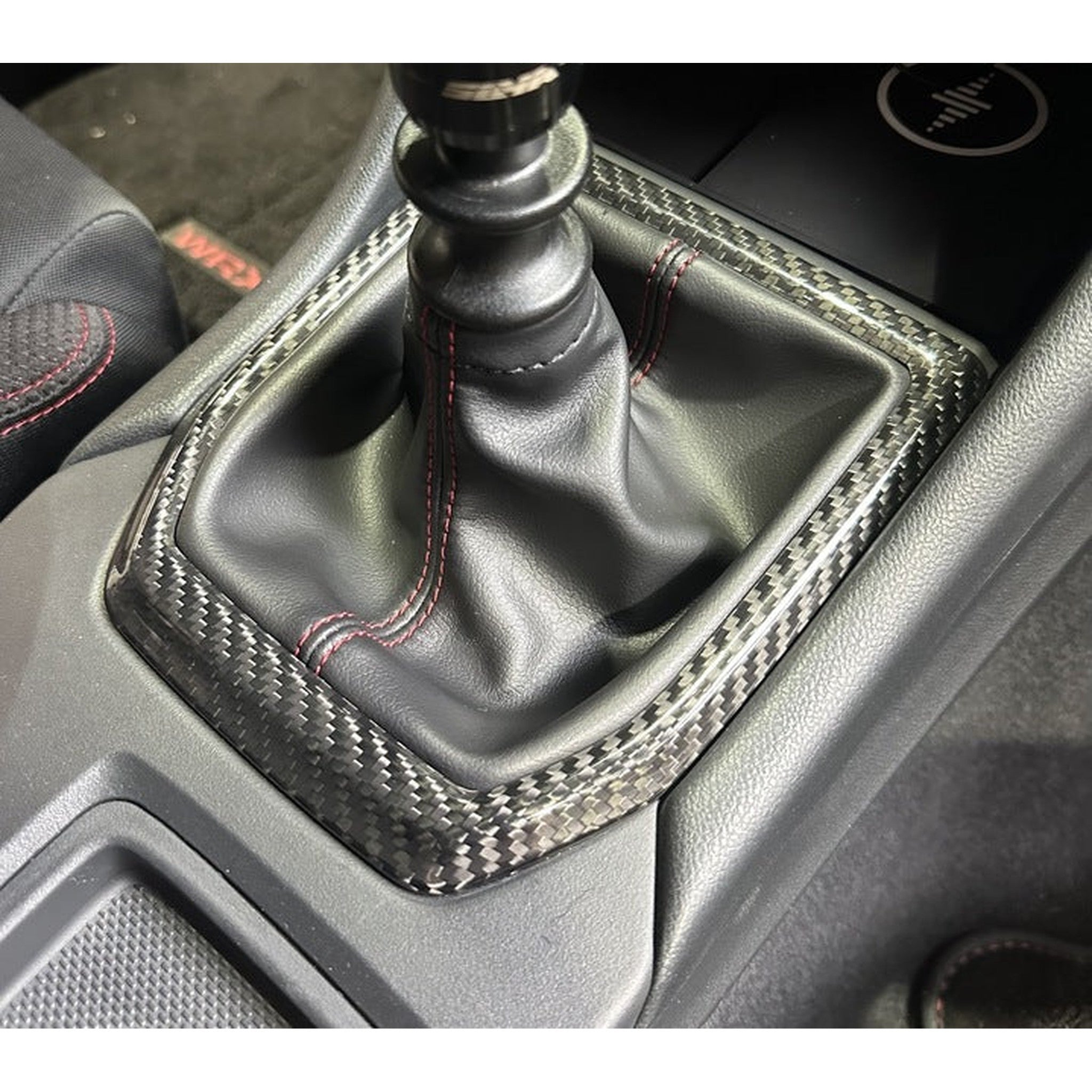 Noble Platinum Series Carbon Fiber Manual Transmission Shifter Panel Cover - 2022-2025 WRX