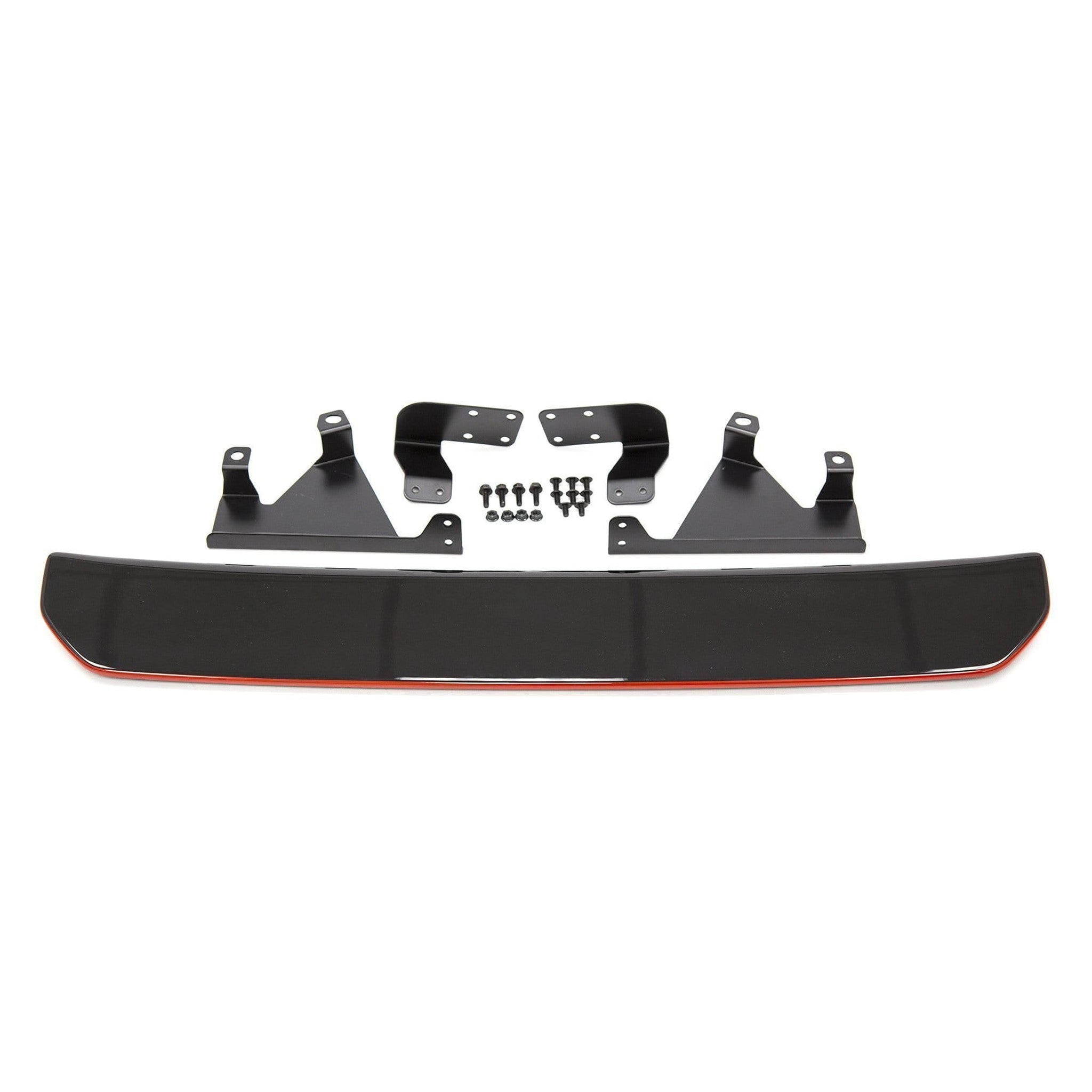 OLM STI Style Rear Diffuser Black Diffuser with Red Line Subaru WRX / STI 2015-2021 | 15WRXRDBKRD