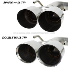 Remark 3.5in Stainless Single Wall Tips Axleback Exhaust Subaru WRX 2022-2024 | RO-TSVB-S