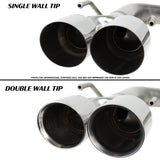 Remark 4in Burnt Stainless Double Wall Tips Axleback Exhaust Subaru WRX 2022-2024 | RO-TTVB-D4