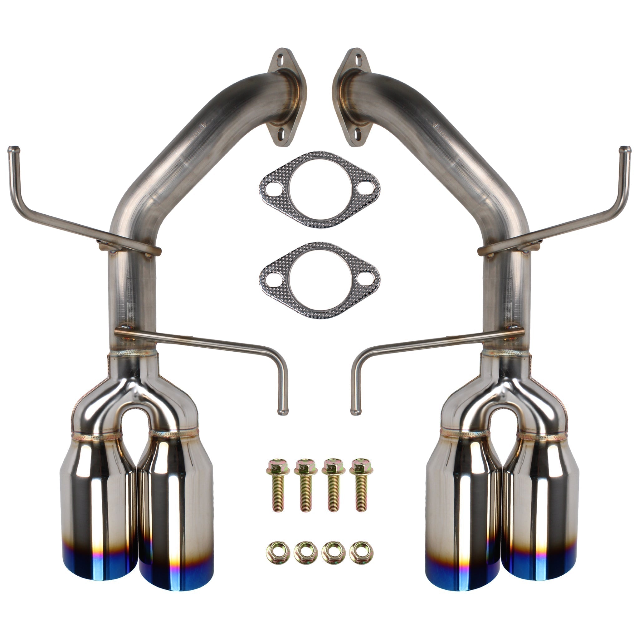 Remark Axleback Exhaust Burnt Stainless Single Wall 4in Tips Subaru WRX 2022-2025 | RO-TTVB-S4