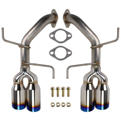 Remark Axleback Exhaust Burnt Stainless Single Wall 4in Tips Subaru WRX 2022-2025 | RO-TTVB-S4