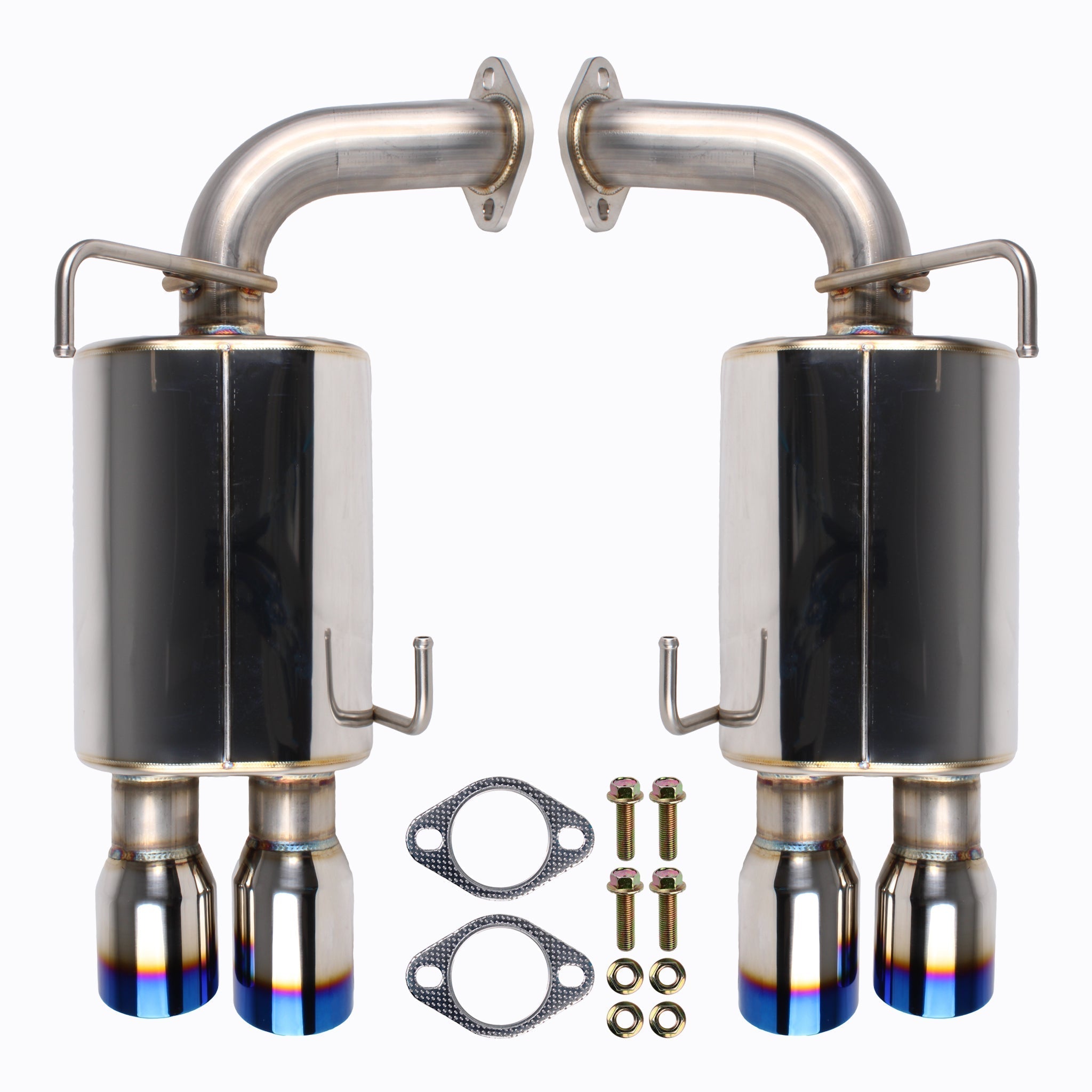 Remark WRX 2022-2025 Muffler Axleback Exhaust Burnt Stainless Double Wall 3.5in Tips Subaru | RO-TTVB-DM