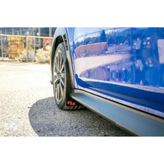 RokBlokz Original Rally Mud Flaps Blue Flaps w/ White Logo Subaru WRX 22-24 | S-VB-O-DBL/WHT