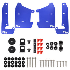 RokBlokz Original Rally Mud Flaps Blue Flaps w/ White Logo Subaru WRX 22-24 | S-VB-O-DBL/WHT