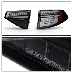 Spyder LED Tail Lights Seq Signal Black Subaru WRX Hatchback 2008-2014 | 5086730