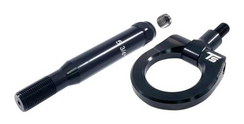 Torque Solution Billet Rear Tow Hook Black Subaru WRX / STI 2008-2014 | TS-THR-S08-BK