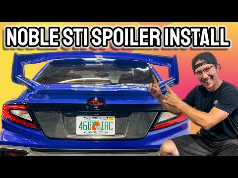 Noble STI Hybrid Carbon Fiber OE Style Spoiler for VB Chassis Subaru WRX Wing 2022-2024