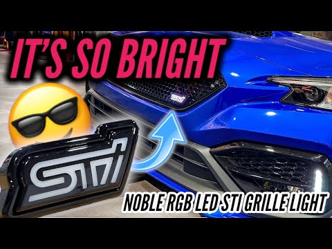 Noble Lux RGB STI Grill Emblem WRX 2022-2025