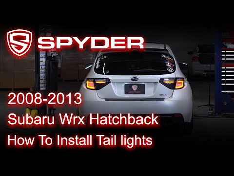 Spyder LED Tail Lights Sequential Black Smoke Subaru WRX Hatch 08-14 / STI Hatch 08-14 | 5086747