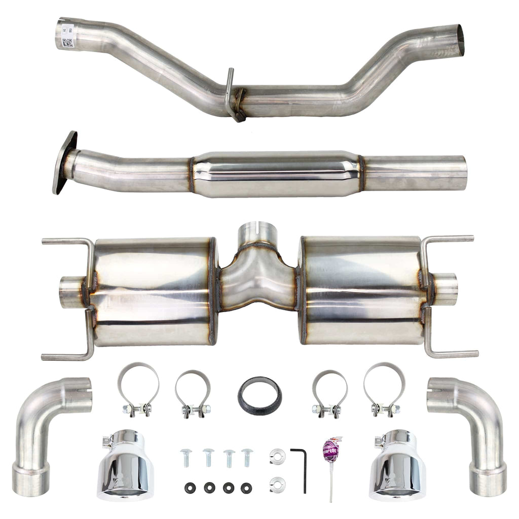 AWE Touring Edition Cat Back Exhaust Chrome Silver Tips Subaru BRZ/ To ...