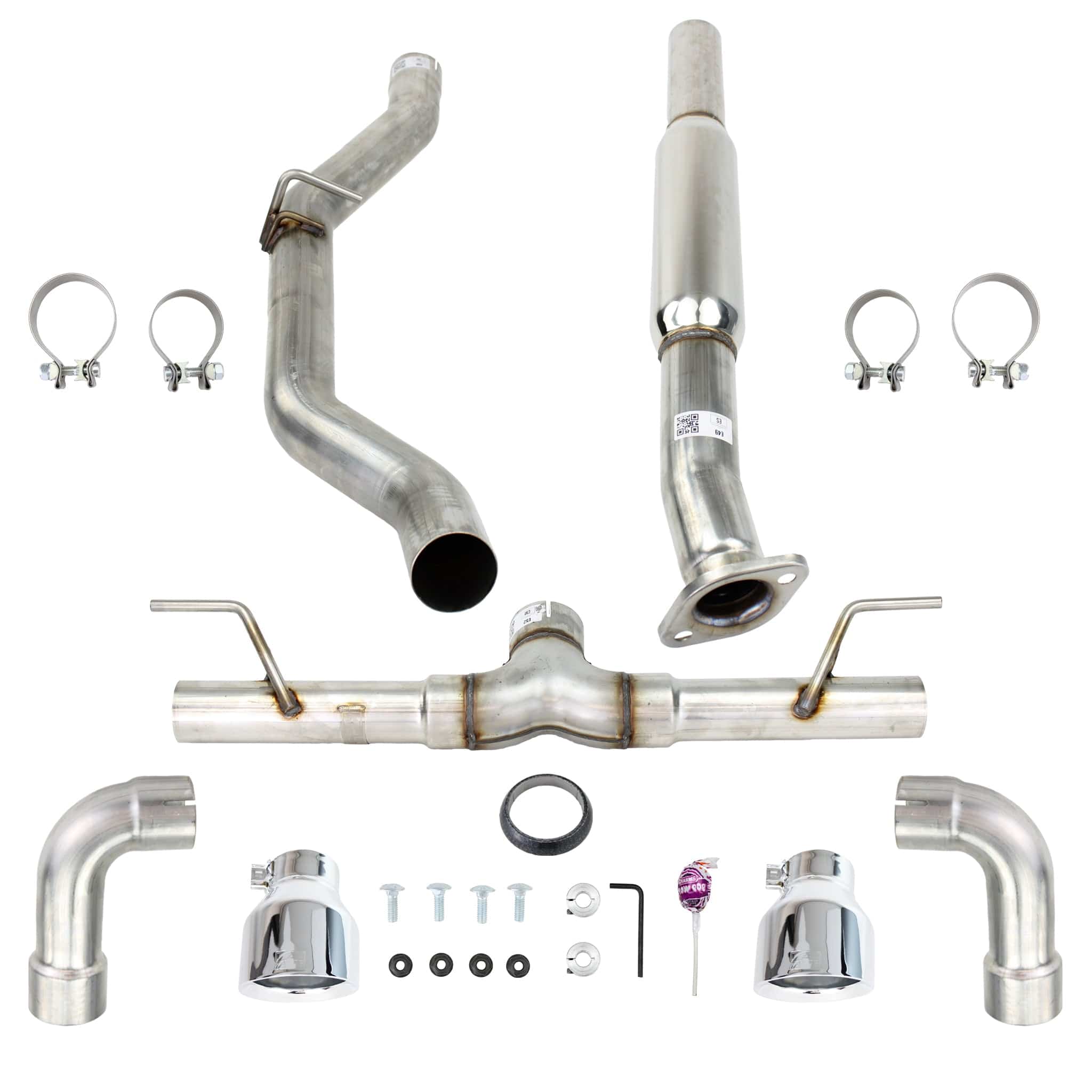 AWE Track Edition Cat Back Exhaust Chrome Tips Subaru BRZ / Toyota GR86 / Toyota 86 / Scion FR-S | 3020-32279