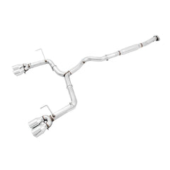 AWE Track Edition Cat Back Exhaust Subaru WRX / STI Sedan 2011-2021 Chrome Silver Quad Tips 102mm | 3020-42058