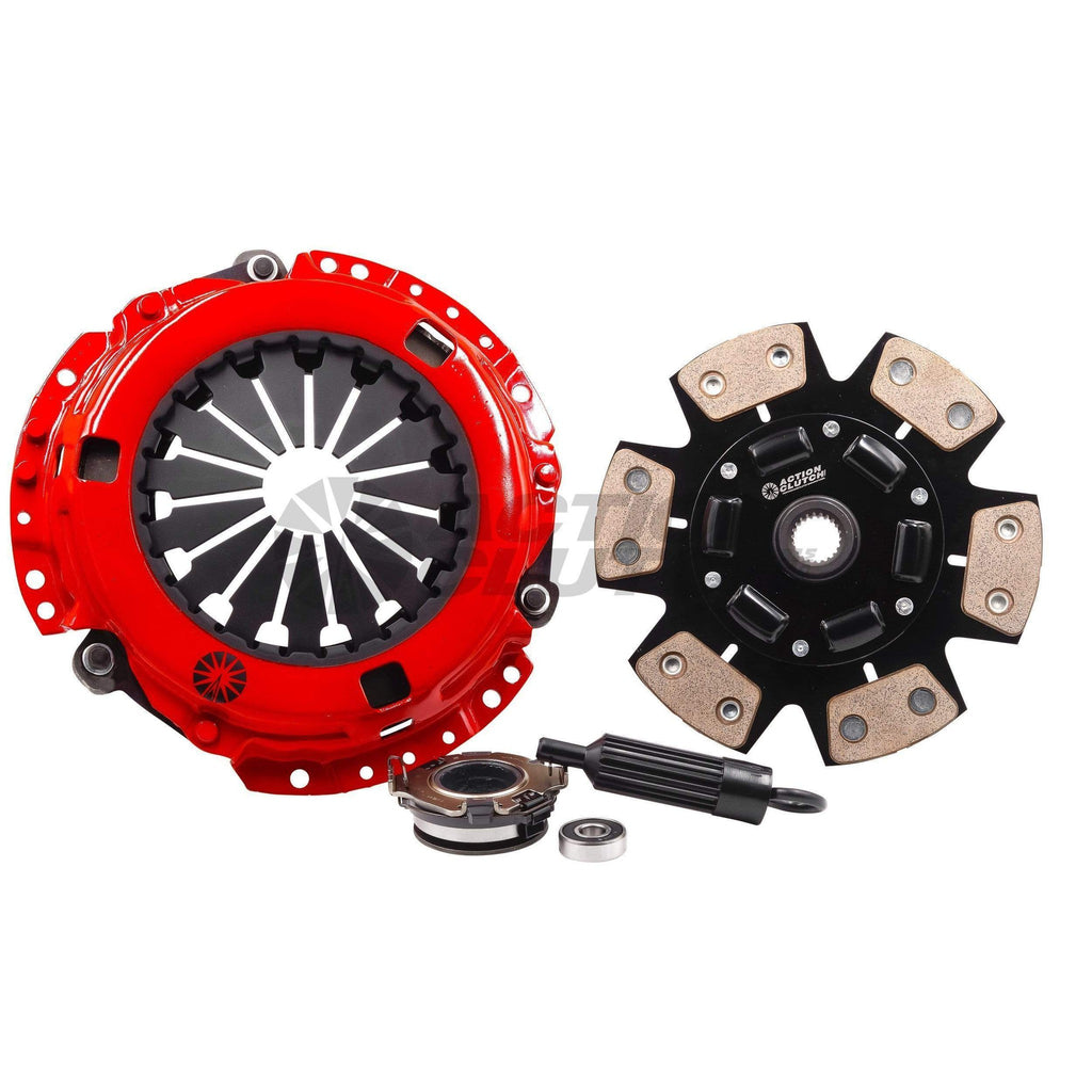 Action Clutch ACR-0584 Stage 5 2MS (Iron Buttons, 6-Puck Sprung) Incl. Dual  HD Pressure Plate+Bearing Kit Honda Accord 1986-1989 2.0L