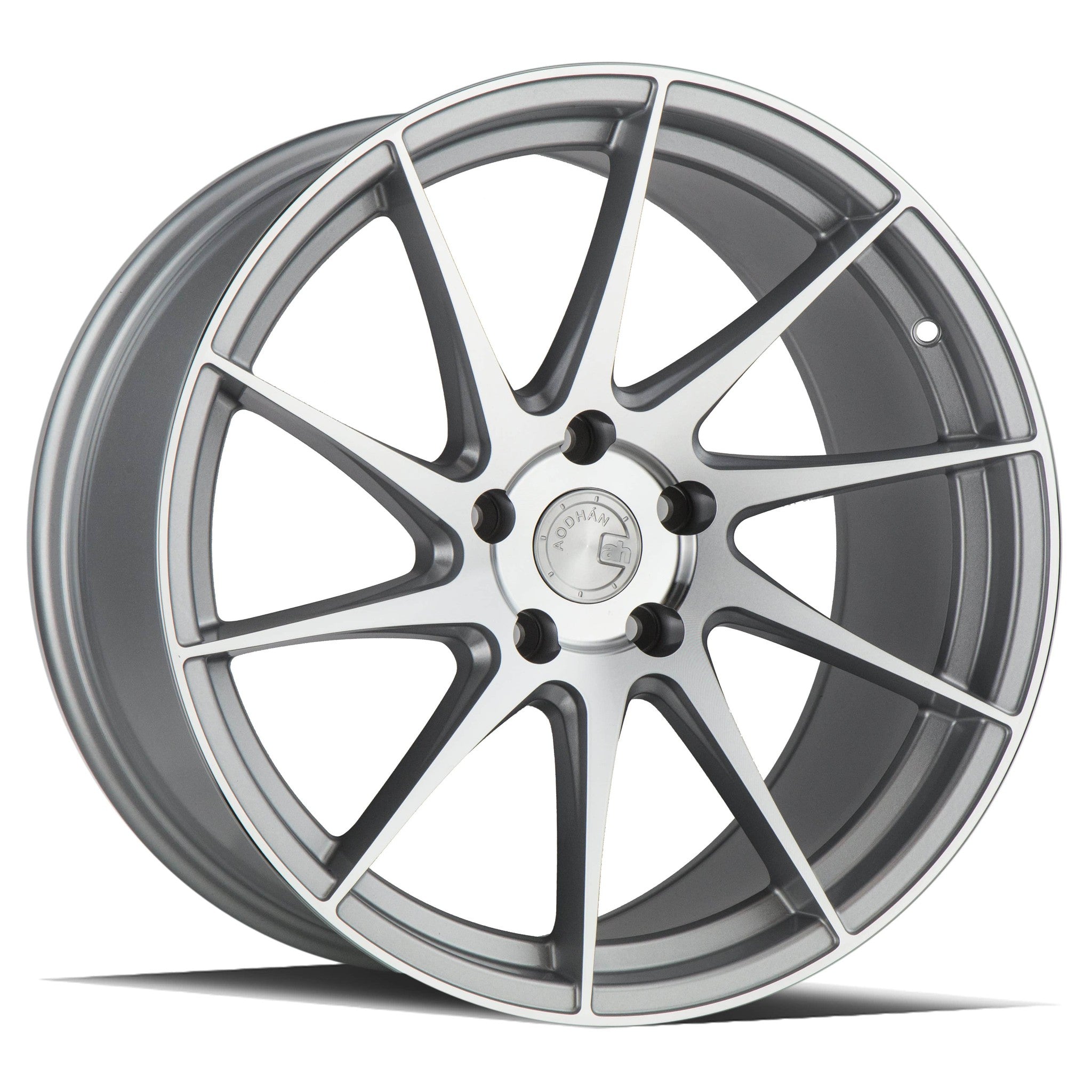 AodHan AH09 Gloss Silver Machined Face Wheel 18x8.5 (Driver Side) 35mm 5x108