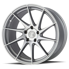 AodHan AH09 Gloss Silver Machined Face Wheel 18x8.5 (Passenger Side) 35mm 5x114.3