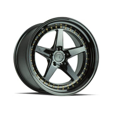 AodHan DS05 Gloss Black W /Gold Rivets Wheel 19x11 15mm 5x114.3