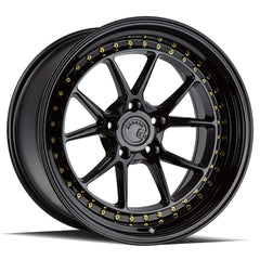 AodHan DS08 Gloss Black W /Gold Rivets Wheel 19x11 22mm 5X114.3