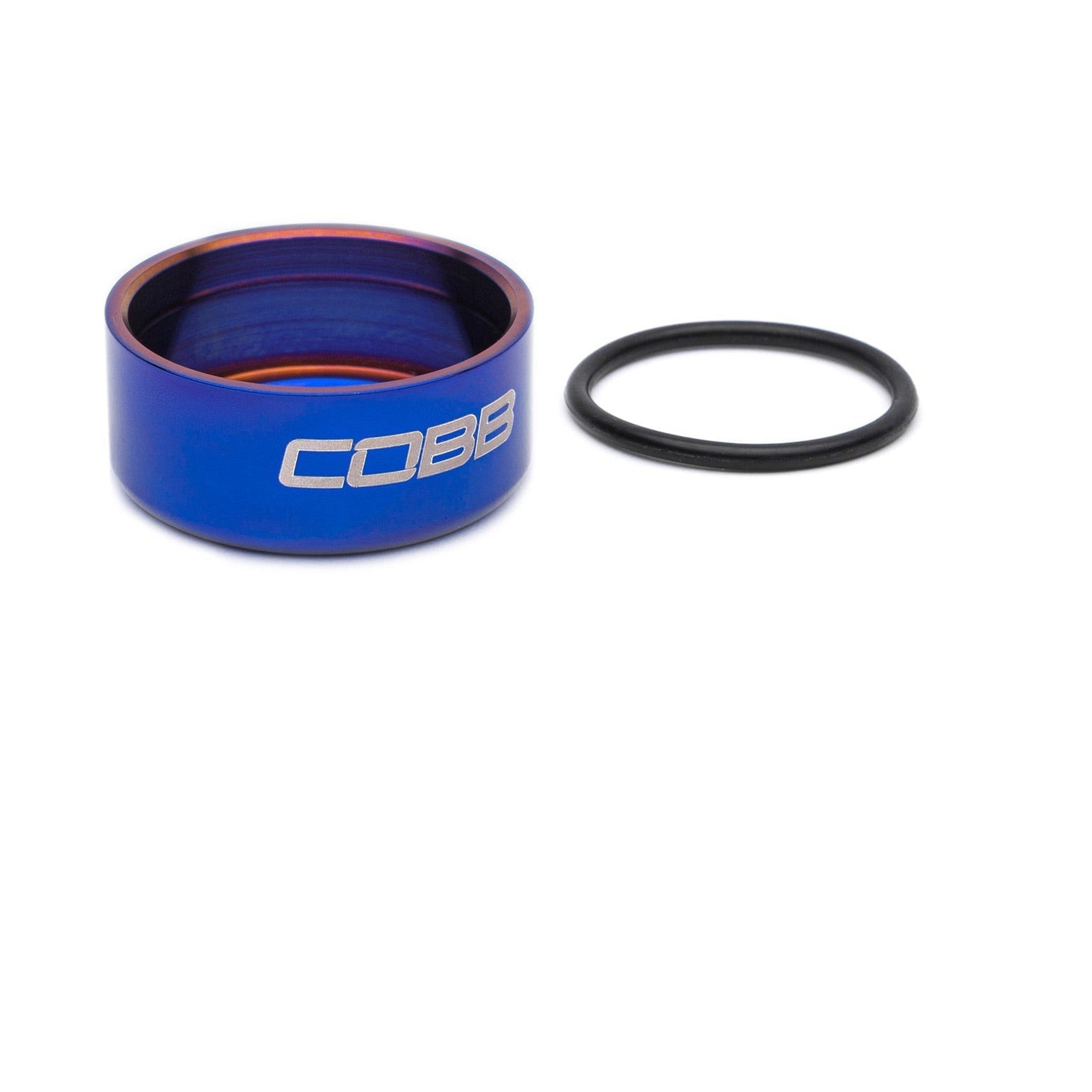 Cobb Subaru 5-speed and 6-speed Weighted Shift Knob Trim Ring - Blued Titanium