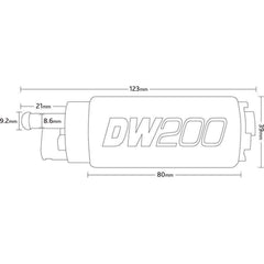 DeatschWerks DW200 Fuel Pump Scion TC 2005-2010