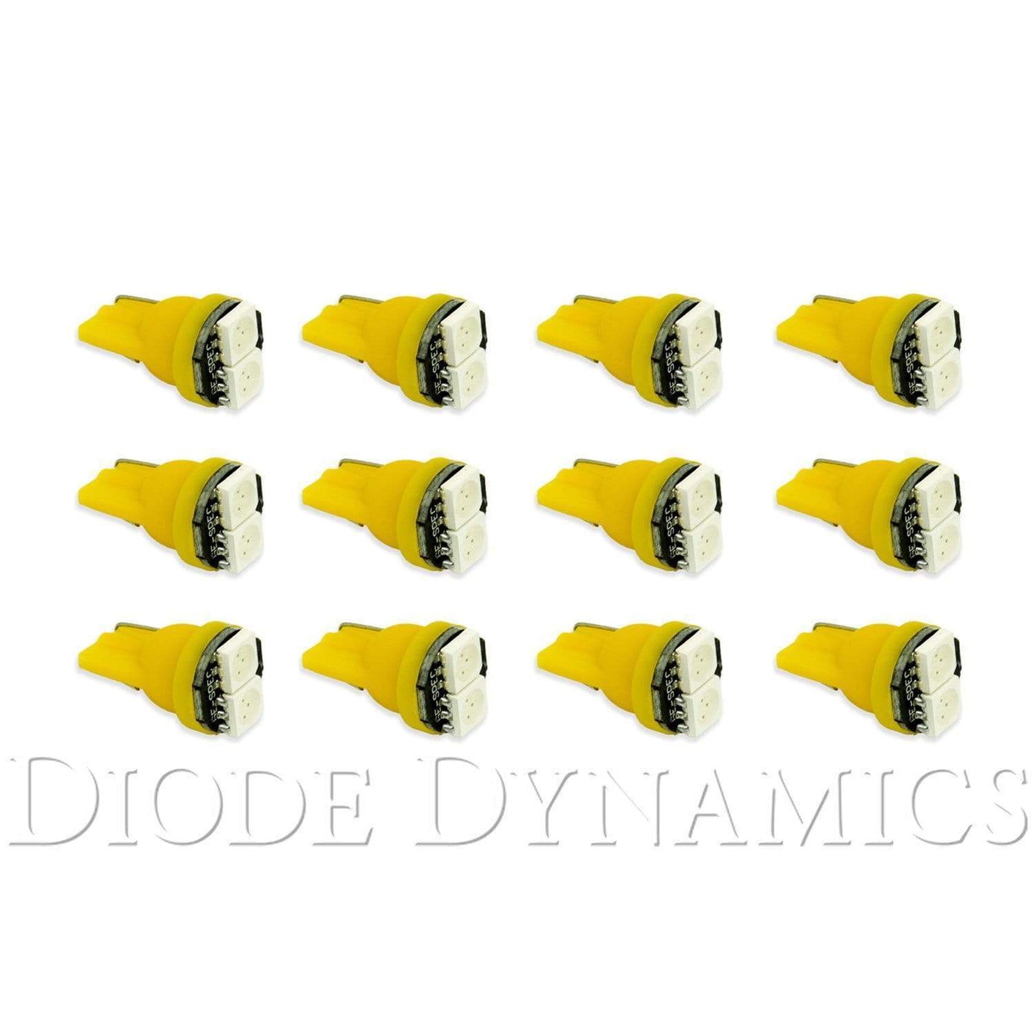 Diode Dynamics 194 LED Bulb SMD2 LED Amber Set of 12