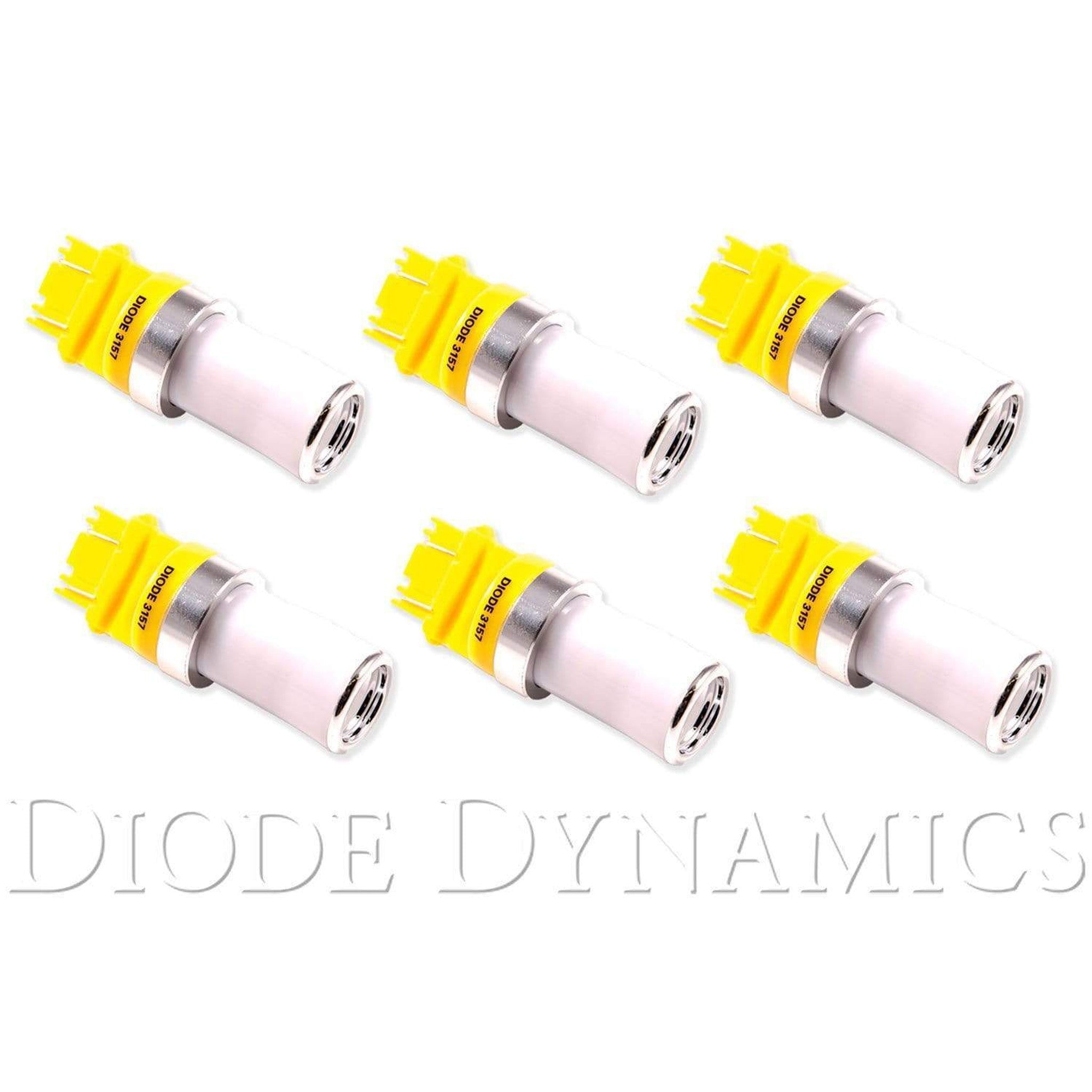 Diode Dynamics 3157 LED Bulb HP48 LED Amber Set of 6